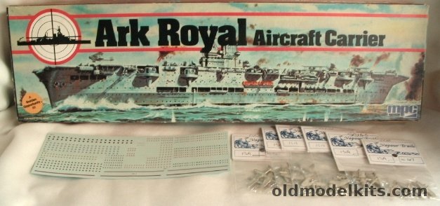 MPC 1/600 HMS Ark Royal Aircraft Carrier with Decals and Metal Airwing, 1-5102 plastic model kit